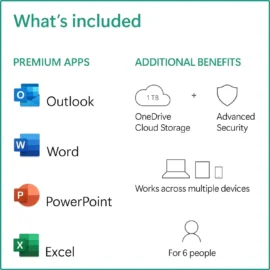 Microsoft Office 365 Family | 6 Users | 1 Year Subscription Key - Image 2